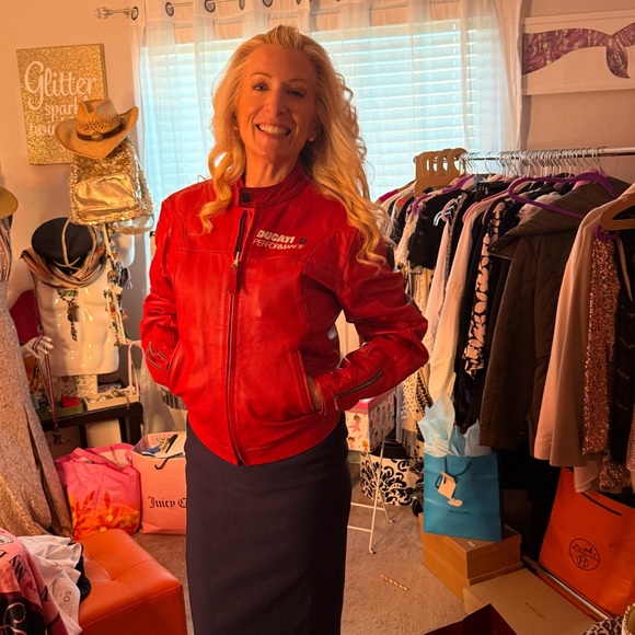 Red Leather Jacket - Picture 12 of 12